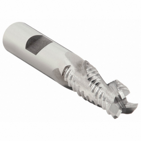 CLEVELAND C30791 Square End Mill, Bright Finish, Center Cutting, 3 Flutes, 1 Inch Milling Dia | CQ9UDN 437V92