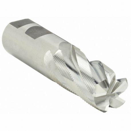 CLEVELAND C30840 Square End Mill, Bright Finish, Center Cutting, 5 Flutes, 1 Inch Milling Dia | CQ9UFR 2NAL3