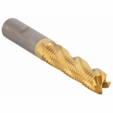 CLEVELAND C32226 Square End Mill, 4 Flutes, Tin Finish, 3/4 Inch Milling Dia, 3 Inch Cut | CQ9XFN 437Y04