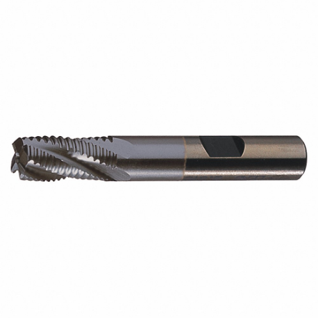 CLEVELAND C32242 Square End Mill, 3 Flutes, Ticn Finish, 1/4 Inch Milling Dia, 1/4 Inch Cut | CQ9TKA 437Y14
