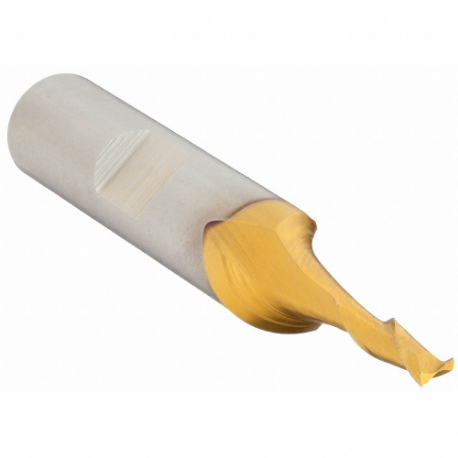 CLEVELAND C75136 Square End Mill, Center Cutting, 2 Flutes, 1/8 Inch Milling Dia | CQ9UXN 438R96