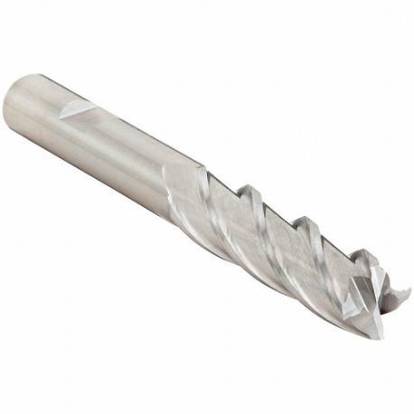 CLEVELAND C32694 Square End Mill, Bright Finish, Center Cutting, 4 Flutes, 11/32 Inch Milling Dia | CQ9UEM 437Z20