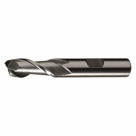 CLEVELAND C40792 Square End Mill, 2 Flutes, Bright Finish, 1/8 Inch Milling Dia, 3/8 Inch Cut | CQ9TFH 438L68