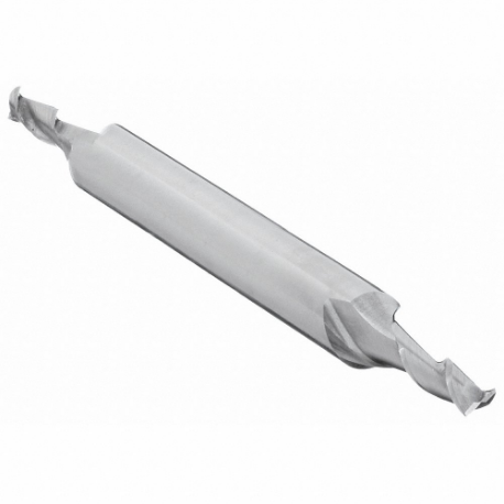 CLEVELAND C40939 Square End Mill, Cobalt, Bright Finish, Double End, 5/64 Inch Milling Dia | CQ9XBB 438M42