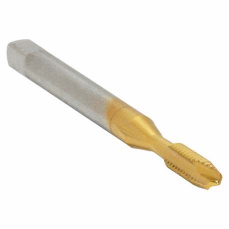 CLEVELAND C55290 Spiral Point Tap, #0-80 Thread Size, 5/16 Inch Thread Length, 1 5/8 Inch Length, Tin | CQ9REZ 435R43