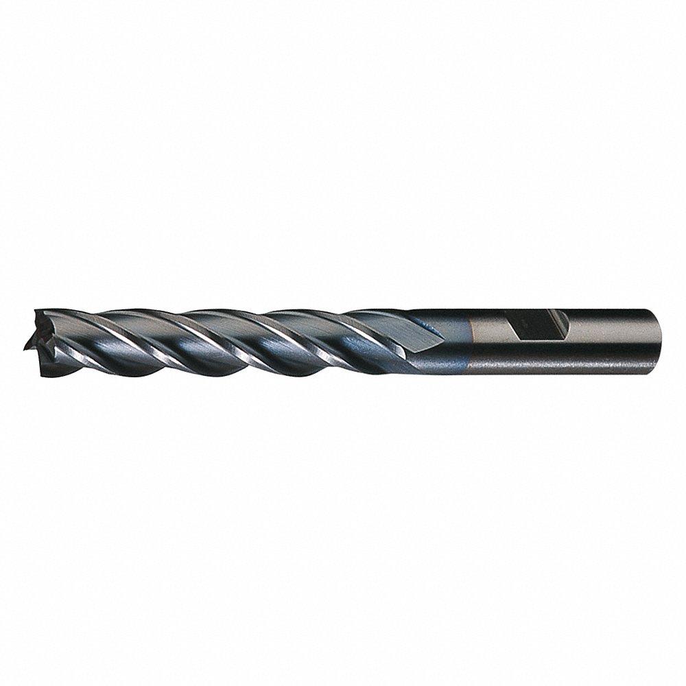 CLEVELAND C75086 Square End Mill, Center Cutting, 6 Flutes, 1 1/2 Inch Milling Dia, 1 3/8 Inch Cut | CQ9WYG 438R58