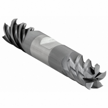 CLEVELAND C80106 Square End Mill, 5 Flutes, 1/2 Inch Milling Dia, 3 Inch Overall Length | CQ9XMG 33GE65