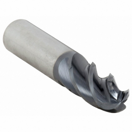 CLEVELAND C80116 Ball End Mill, 4 Flutes, 0.625 Inch Milling Dia, 3.5 Inch Overall Length | CQ9DVF 33GE74