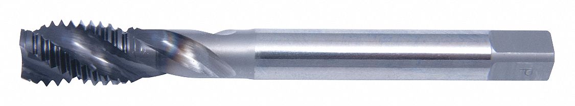 CLEVELAND C89317 Spiral Flute Tap, 5/16-24 Thread Size, Unf, 3 17/32 Inch Overall Length, Cobalt, Black Oxide | CH6NQD 45EP29