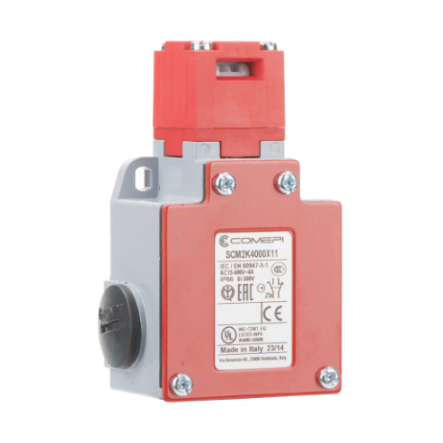 COMEPI SCM2K4000X11 Safety Switch, Tongue Interlock, 90-Deg. Adjustable Head, 1 N.C. Safety Output | CV8CDV