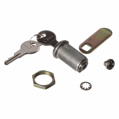 Cam Lock, Keyed Alike, 1-1/8 Inch Stainless