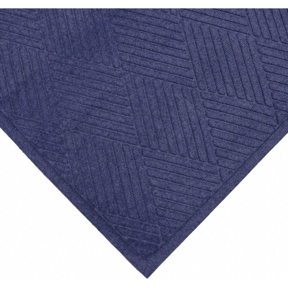 CONDOR 34L265 Indoor/Outdoor Entrance Mat, 5 Feet Length, 3 Feet Width, Rectangle, Blue | CD3UXW