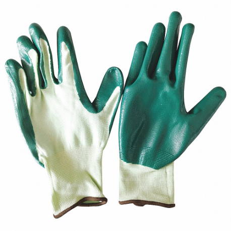 CONDOR 48UN89 Coated Glove, 2XL, Nitrile, Knit Cuff, 1 Pair | CR2CJY