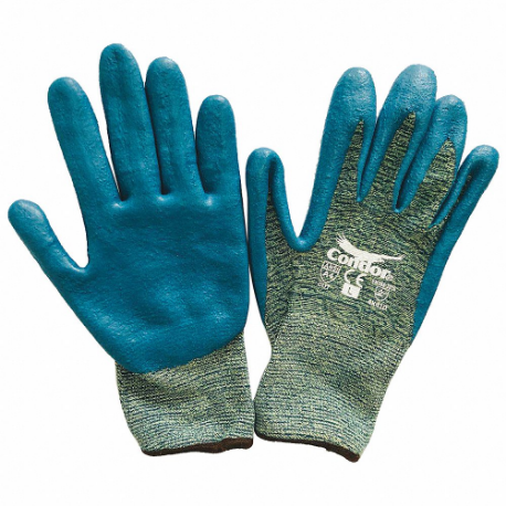 CONDOR 48UR41 Coated Glove, 2XL, Nitrile, Kevlar, 1 Pair | CR2CDK