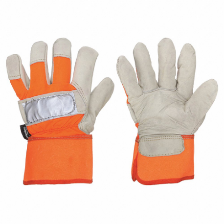 CONDOR 48WT92 Leather Gloves, Size 2XL, Cowhide, Premium, Glove, Full Finger, Safety Cuff, 1 Pair | CR2CVQ