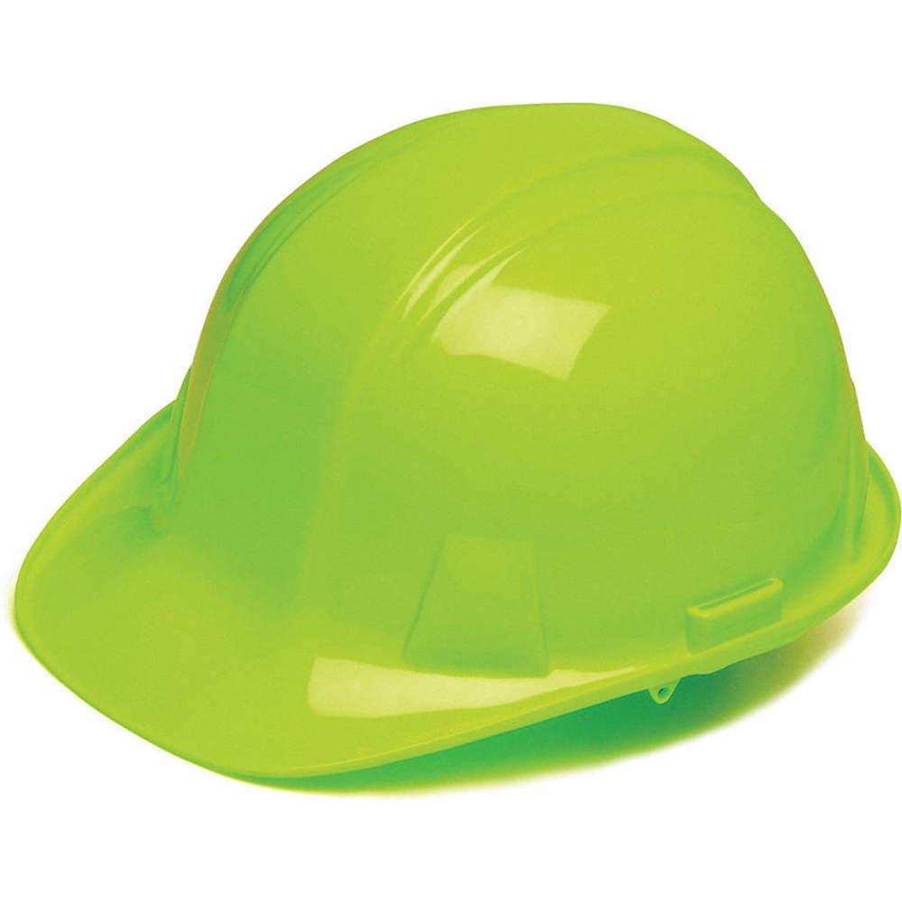 CONDOR 52LC97 Hard Hat, Front Brim, Green, 4 Pt. Ratchet Suspension, Size 6-1/2"-8" | AX3NBF