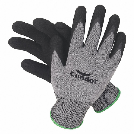 CONDOR 56HP86 Coated Glove, Nylon, M, PR | CR2CUA