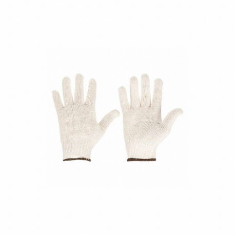 CONDOR 60VY34 Knit Gloves, Size S, Uncoated, Cotton, Full Finger, Knit Cuff, 60VY34, 1 Pair | CR2CTB