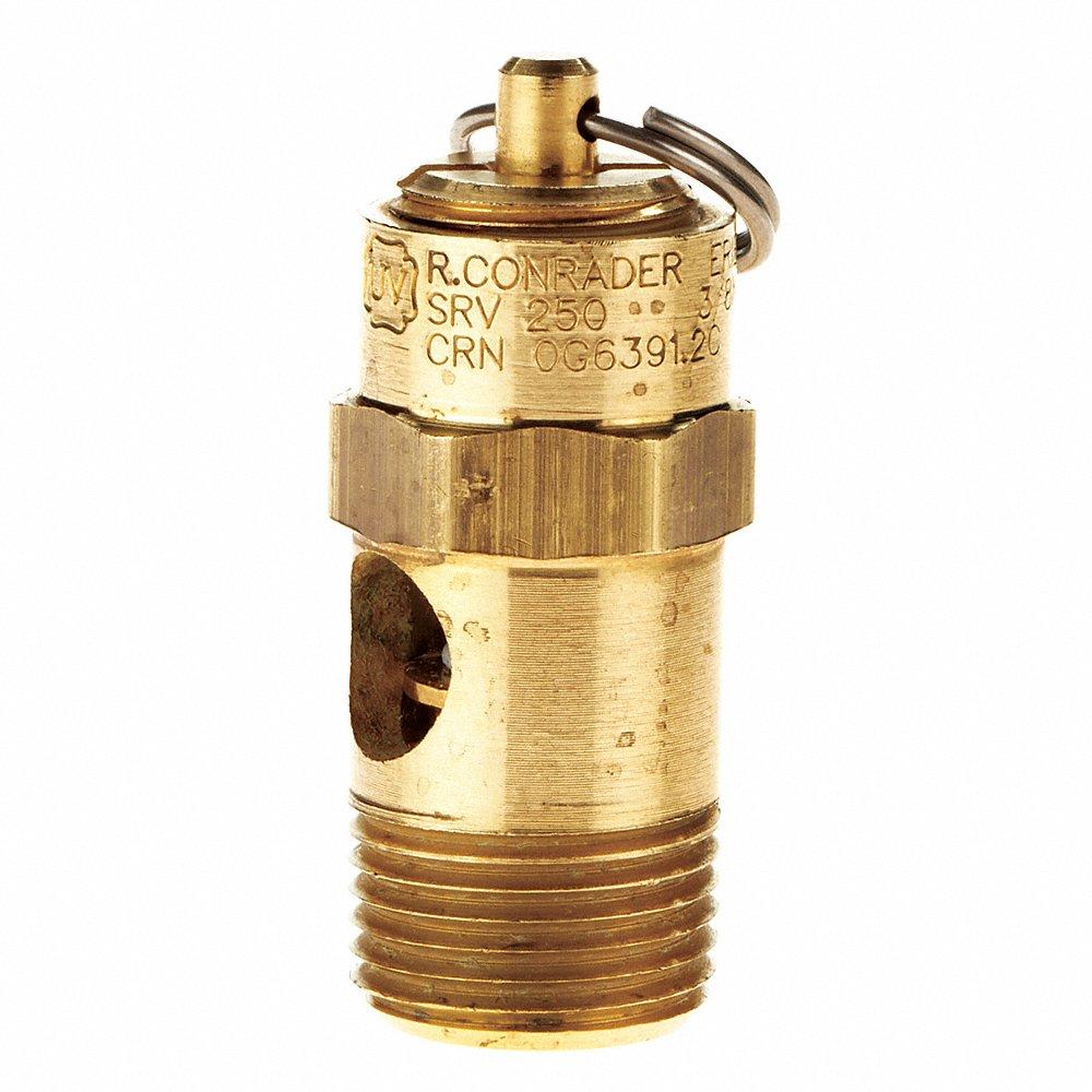 CONRADER 5663W-CE-125 Safety Valve, Soft Seat, 3/8 Inch MNPT Inlet, 3/8 Inch FNPT Outlet | CJ3FUD 60UK92