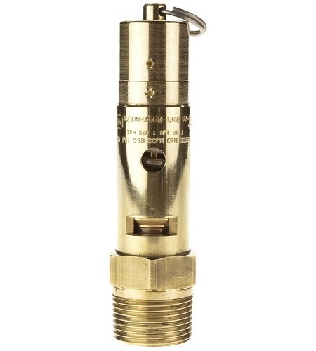 CONRADER SRH580-1 Safety Valve, 1 Inch Inlet, 142 To 1147 SCFM, 25 To 300Psi | CE7ZND 0933