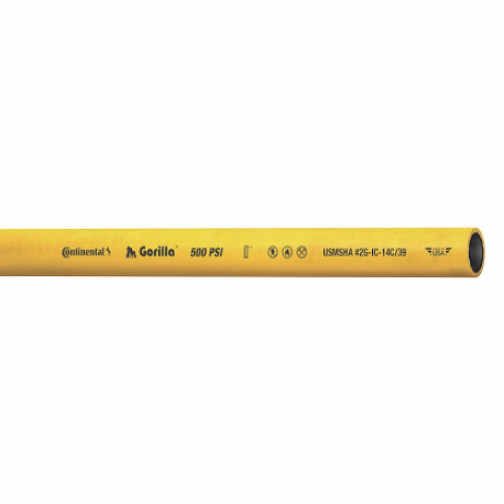 CONTINENTAL 20026239 Air Hose, 1/4 Inch Hose Inside Dia, Yellow, 500 PSI | CR2EYD 4XR44