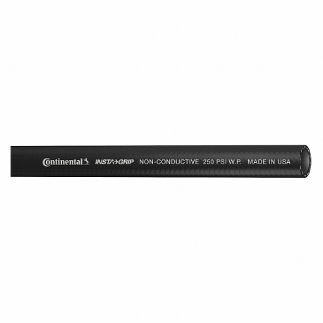 CONTINENTAL IGBK05025-100-G Air Hose, 1/2 Inch Hose Inside Dia, Black, 250 PSI | CR2EDG 55CK63