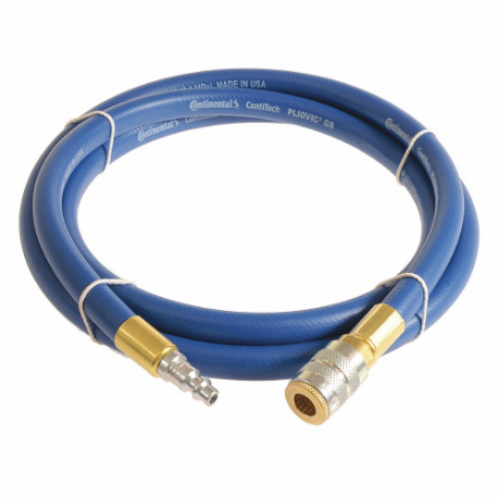 CONTINENTAL PLB07525-75-51 Air Hose, 3/4 Inch Hose Inside Dia, Blue, Steel 3/4 Inch Mnpt X Brass 3/4 Inch Fnpt | CR2FCA 50JE17