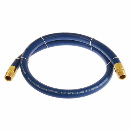 CONTINENTAL PLB10025-10-11 Air Hose, 1 Inch Hose Inside Dia, Blue, Brass 1 Inch Mnpt X Brass 1 Inch Mnpt | CR2EAT 50JE21