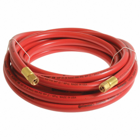 CONTINENTAL PLR02530-50-41 Air Hose, 1/4 Inch Hose Inside Dia, Red, Brass 1/4 Inch Fnpt X Brass 1/4 Inch Fnpt | CR2EWF 50JG27