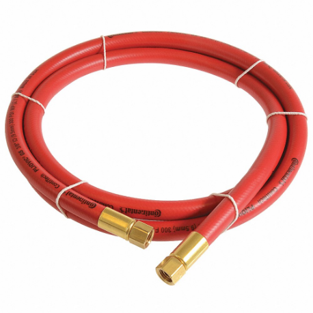 CONTINENTAL PLR02530-10-41 Air Hose, 1/4 Inch Hose Inside Dia, Red, Brass 1/4 Inch Fnpt X Brass 1/4 Inch Fnpt | CR2EWJ 50JG23