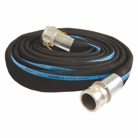 CONTINENTAL RD150-50CE-G Water Suction and Discharge Hose, 1 1/2 Inch Heightose Inside Dia, 125 psi, Black | CR2JBF 55CG77