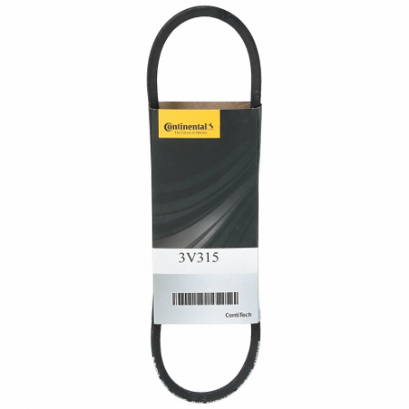 CONTITECH INC 3V600 V-Belt, 3V600, 60 Inch Outside Length, 3/8 Inch Top Width, 5/16 Inch Thick | CR2LMT 459J31