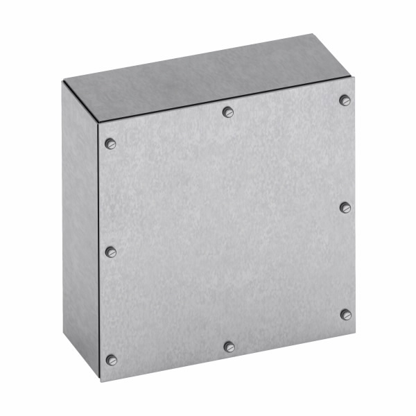COOPER B-LINE 886 SCG Junction Box, 6 x 8 x 8 Inch Size, Screw Cover, Galvanized Steel | CH7CWH