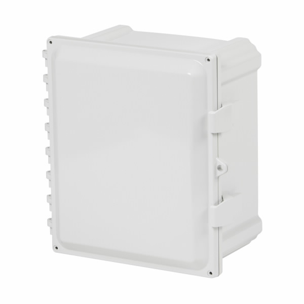 COOPER B-LINE 10106-4XPCQR JIC Panel Enclosure, 7 x 12.7 x 11.4 Inch Size, Hinged Cover, Polycarbonate | CH6YZA