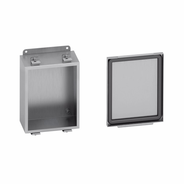 COOPER B-LINE 1084-4XALC JIC Panel Enclosure, 4 x 8 x 10 Inch Size, Screw Cover, Aluminium | CH6ZBF
