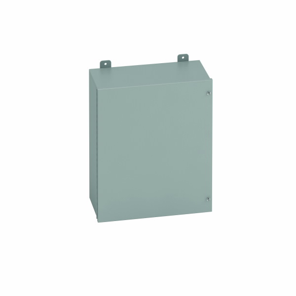 COOPER B-LINE 1084-FTC JIC Panel Enclosure, 4 x 8 x 10 Inch Size, Hinged Cover, Carbon Steel | CH6ZBU