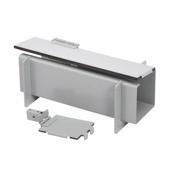 COOPER B-LINE 22-12LTF Wireway Telescoping Fitting, Lay In Wiring, Steel, 2.5 x 2.5 Inch Size | CH7AHR