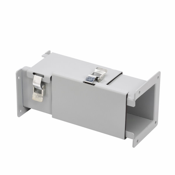 COOPER B-LINE 22-12LTSC Transposition Wireway Section, Clockwise, Steel, Gray, 2.5 x 2.5 Inch Size | CH7UVM