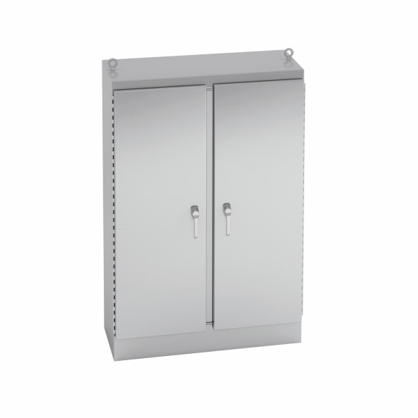 COOPER B-LINE 604818-4XSFSD3PT Ground Mounted Panel Enclosure, 18 x 48 x 60 Inch Size, 304SS | CH7CBE