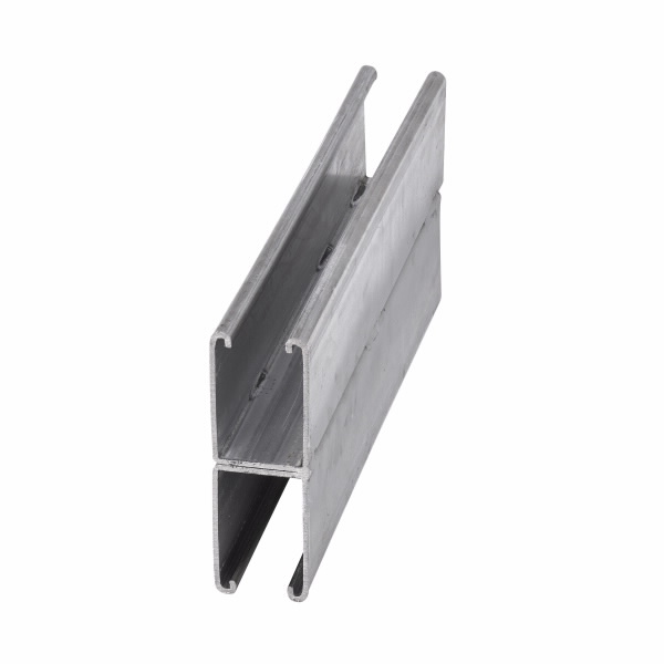 COOPER B-LINE B12A-120AL Back To Back Welded Channel, 2.43 x 120 x 1.62 Inch Size, Aluminium | CH7KYT