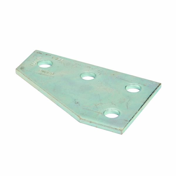 COOPER B-LINE B142GRN Corner Gusset Plate, Four Holes, 3.5 x 5.37 x 3.5 Inch Size, Steel | CH7WPC