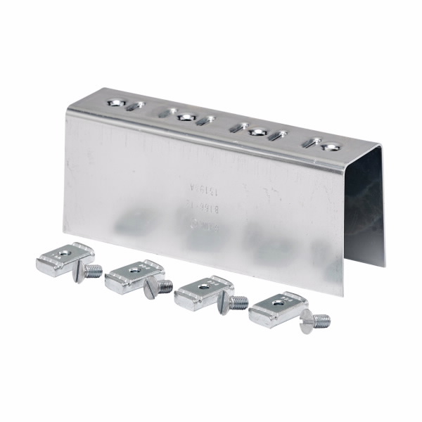 COOPER B-LINE B166-12GRN Splice Clevis, Four Holes, 2.43 x 7.24 x 1.68 Inch Size, 7/32 Inch Thickness, Steel | CH7LBF