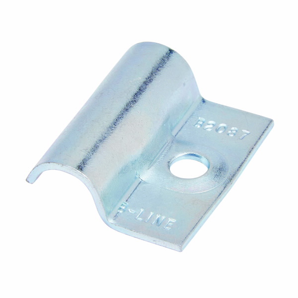 COOPER B-LINE B2085ZN Tubing Clamp, 0.094 x 0.31 x 1.62 Inch Size, Steel, Electro Plated Zinc | CH7LXT