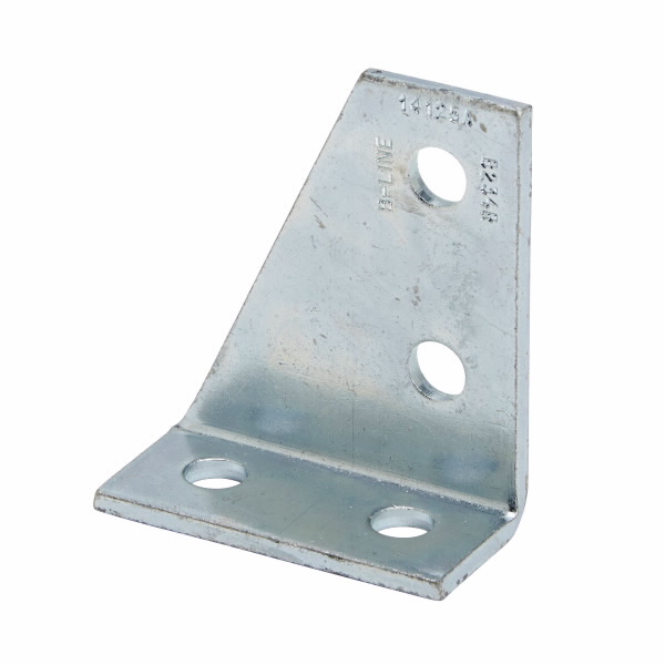 COOPER B-LINE B234LGRN Gussetted Corner Angle, 90 Deg., Left Hand, 4.2 x 3.5 x 1.62 Inch Size, Steel | CH7MHN