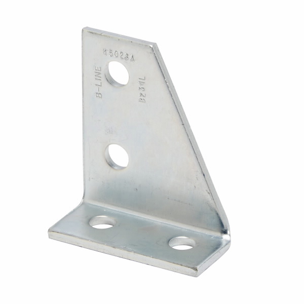 COOPER B-LINE B234RSS4 Gussetted Corner Angle, 90 Deg., Right Hand, 4.2 x 3.5 x 1.62 Inch Size, 304SS | CH7MHV