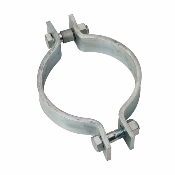 COOPER B-LINE B3142-5 PLN Pipe Clamp, Heavy Duty, 0.375 x 11.125 x 2 Inch Size, Steel, Plain | CH7XAV