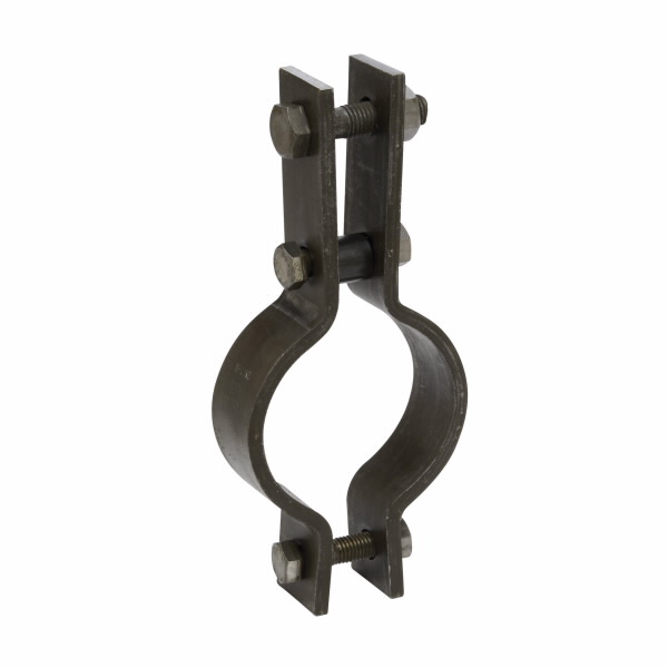 COOPER B-LINE B3144-2 PLN Pipe Clamp, Double Bolt, 0.25 x 8.75 x 1.25 Inch Size, Steel, Plain | CH7XBU