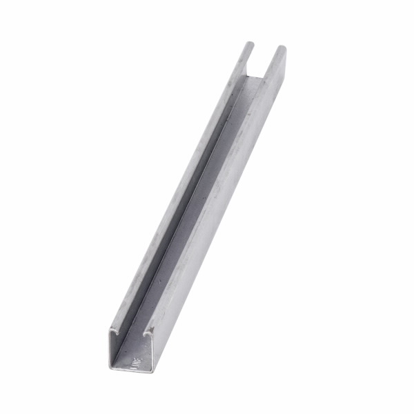 COOPER B-LINE B62-120GLV B62 Mini Strut Channel, 0.81 x 120 x 0.81 Inch Size, Steel, Pre Galvanized | CH7PCV
