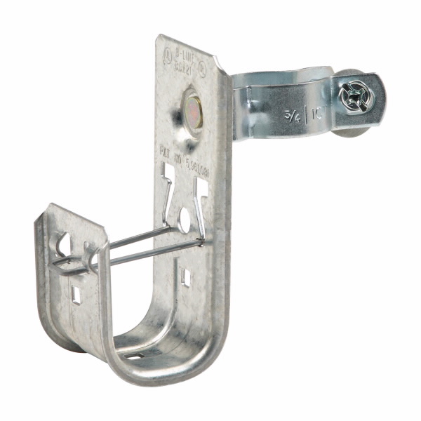 COOPER B-LINE BCH12-L1410 Cable To Floor Support Fastener, Pre Galvanized, 30 lbs. Load Capacity, Steel, 3/4 Inch Hook | CH6TWZ