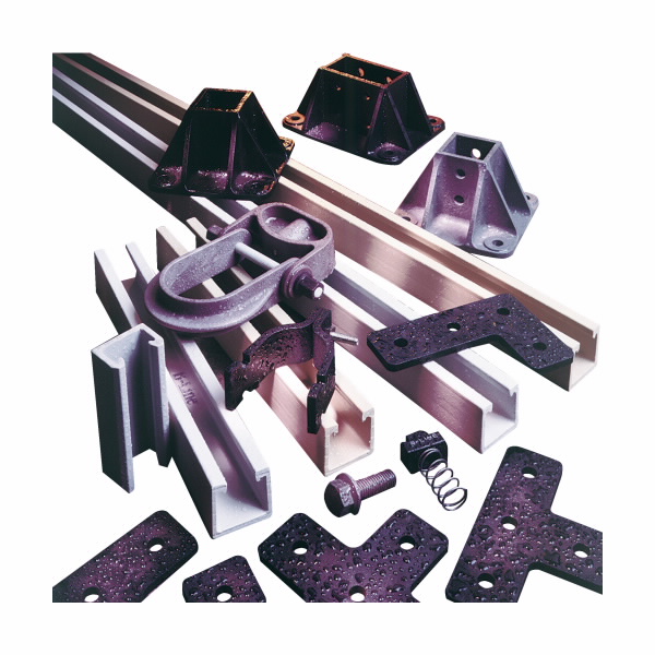 COOPER B-LINE BFP42-120 Channel, 1 x 120 x 1.62 Inch Size, Polyester Resin | CH7EYH